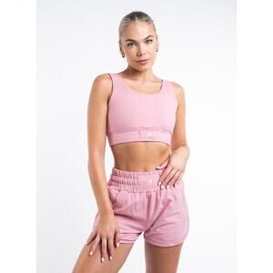 Boxraw Kim Collection Training Shorts & Crop Top‎ in Pale Pink Set Size XS